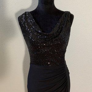Ralph Lauren Black Sequin Evening dress - Size 4